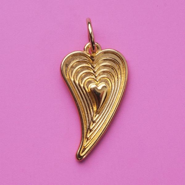 Amore, versilbert mit 999er Feinsilber, Amulett M